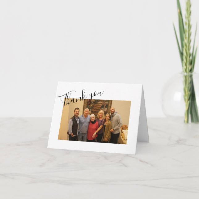 Memorial Thank you Classic Black and White  (Front)