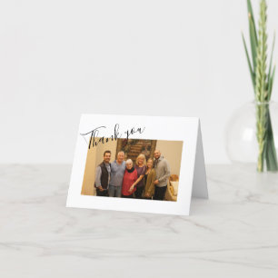 Memorial Thank you Classic Black and White  Card