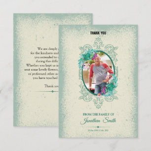 Memorial Thank You Photo Card