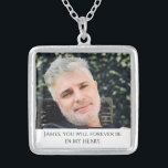 Memorial to Loved One Keepsake Photo Silver Plated Necklace<br><div class="desc">Keep your departed loved one close to you every day with this beautiful personalised photo necklace.</div>