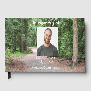 Memorial Trail Path Walk Hike Forest Guest Book