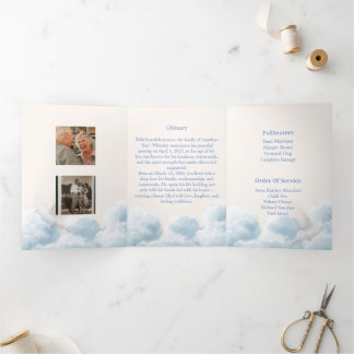 Memorial Trifold Funeral Template