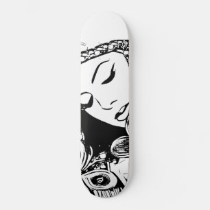 Memories Abstract woman Surreal Original art  Skateboard