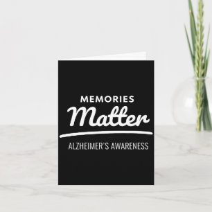 Memories alzheimer's awareness card