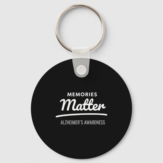 Memories alzheimer's awareness  key ring (Front)
