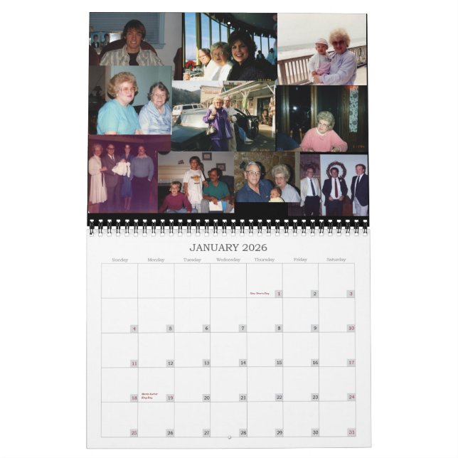 Memories Calendar (Jan 2026)