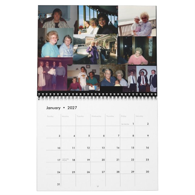 Memories - Customised Calendar (Jan 2027)