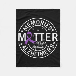 Memories fight against alzheimer's  fleece blanket