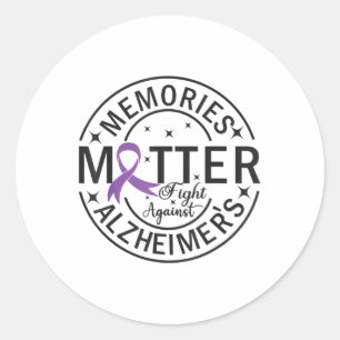 Memories Fight Against Heimers _1 Classic Round Sticker