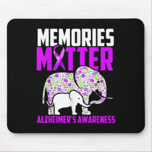 Memories _ Heimer´s Awareness Elephant  Mouse Pad