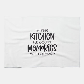 memories in kitchen tea towel