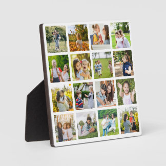 Memories in Motion: Customisable 16 Photo Collage Plaque