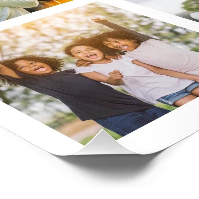 Memories in Motion: Customisable 16 Photo Collage Poster (Corner)