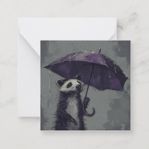 Memories in the Mist: Capture Quirky Opossum Card