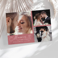Memories Made With Love Wedding Pink Multi Photo