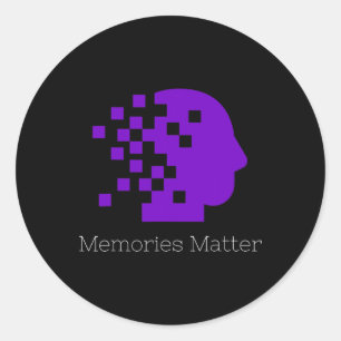 Memories Matter Alzheimer Classic Round Sticker