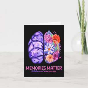 Memories Matter Alzheimer Purple  Alzheimer's Awar Card