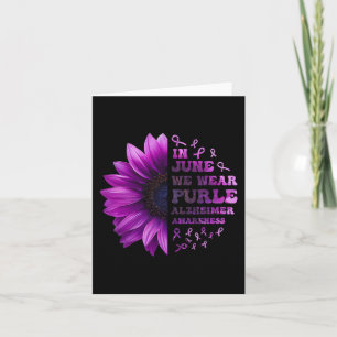 Memories Matter Alzheimer Purple Alzheimer's Awar Card