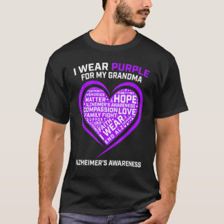 Memories Matter End Alz Grandma Alzheimers Awarene T-Shirt