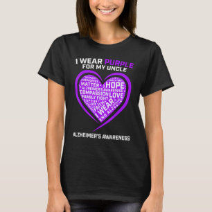 Memories Matter End Alz Uncle Alzheimers Awareness T-Shirt