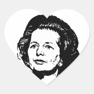 Memories of Margaret Thatcher Heart Sticker