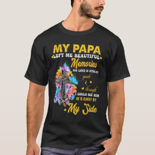 Memories Of My Papa In Heaven For Men Women Lost M T-Shirt