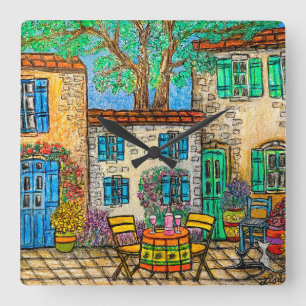 Memories of Provence Wall Clock by Lisa Lorenz