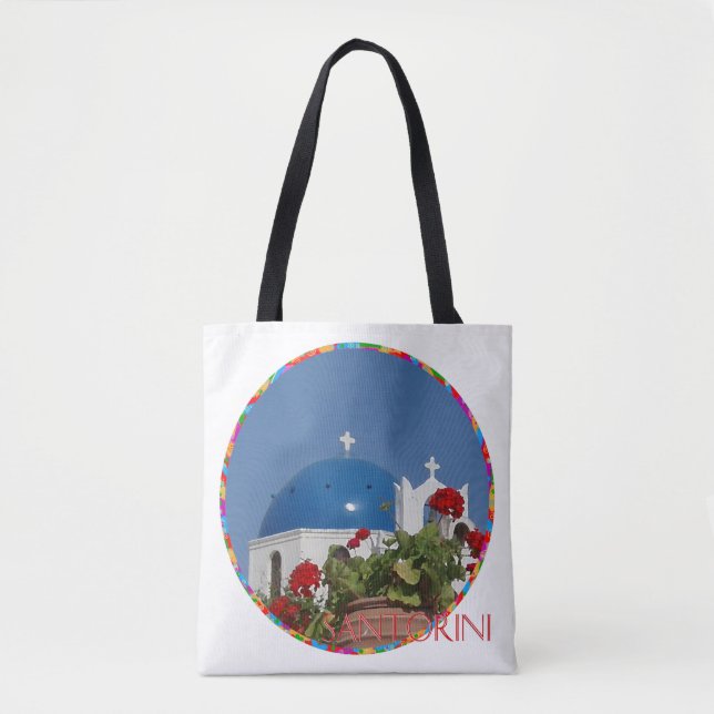 Memories of Santorini Tote Bag (Front)