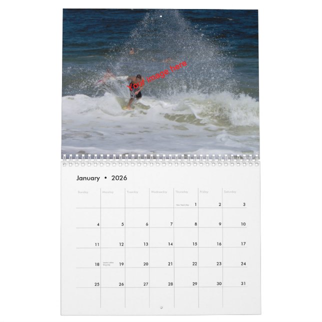 Memories of the good life! Sun, Sea, Sand and Surf Calendar (Jan 2026)