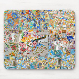 Memories. Park Güell. Great Mosaic. Part 1. Mouse Pad