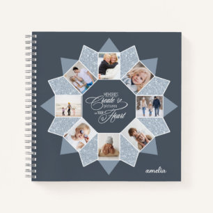Memories Photo Collage Earth Tones ID1016 Notebook
