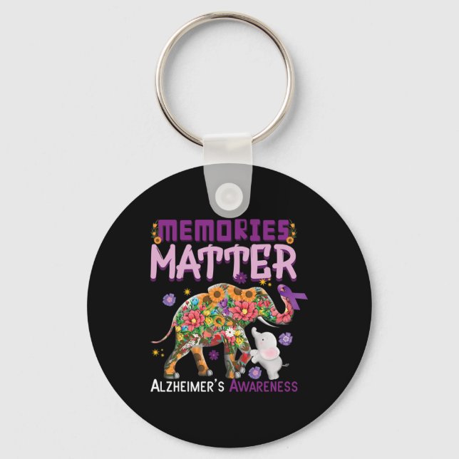 Memories Problem Elephant Heimerheimer Heimerheime Key Ring (Front)