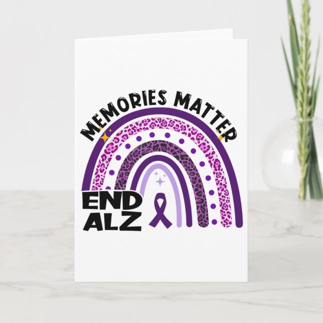 Memories Problem End Heimerheimer Heimer Awareness Card (Front)