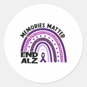 Memories Problem End Heimerheimer Heimer Awareness Classic Round Sticker
