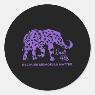 Memories Problem Heimer Brain Awareness Classic Round Sticker