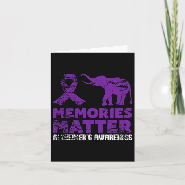Memories Problem Heimerheimer - Purple Elephant 1  Card (Front)