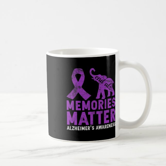 Memories Problem Heimerheimer - Purple Elephant  Coffee Mug (Right)