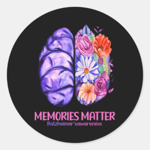Memories Problem Heimerheimer Purple Heimerheimer' Classic Round Sticker