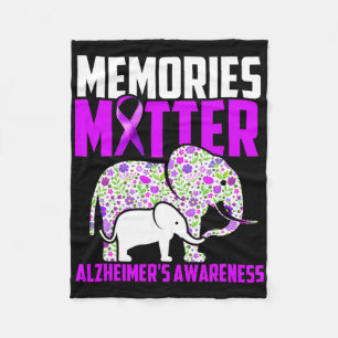 Memories Problem Heimerheimer´s Awareness Elephant Fleece Blanket