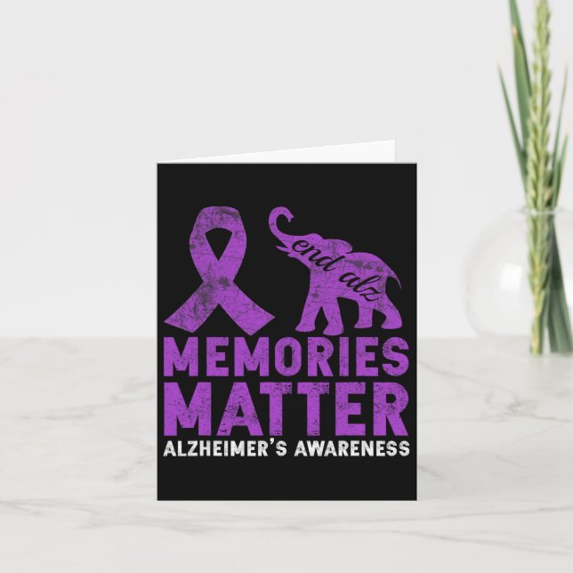 Memories Problem Heimerheimer Shirt - Purple Eleph Card (Front)
