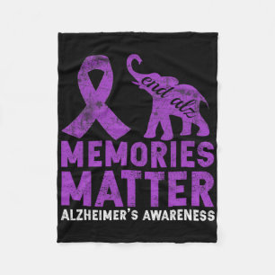 Memories Problem Heimerheimer Shirt - Purple Eleph Fleece Blanket