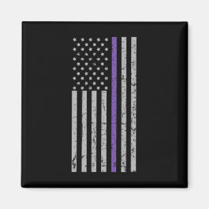 Memories Problem Heimerheimer Usa Flag Purple Stri Magnet
