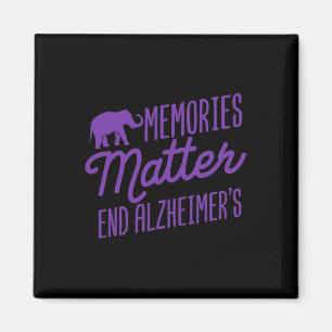 Memories Problem Purple Elephant Magnet