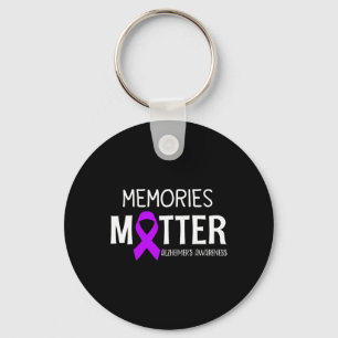 Memories Problem Purple Ribbon Heimerheimer's Awar Key Ring