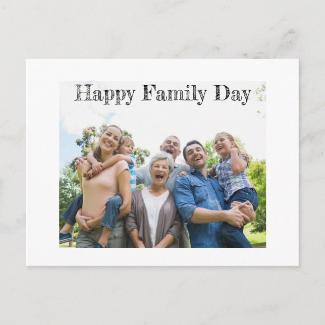 Memories that Last a Lifetime: Our Family Day Postcard (Front)