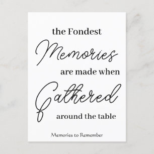 Memories to Remember Postcard