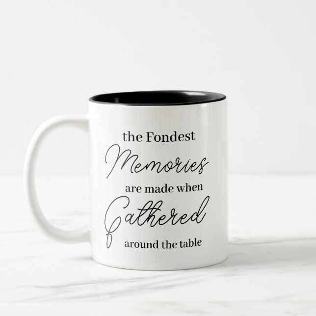 Memories to Remember Two-Tone Coffee Mug (Left)