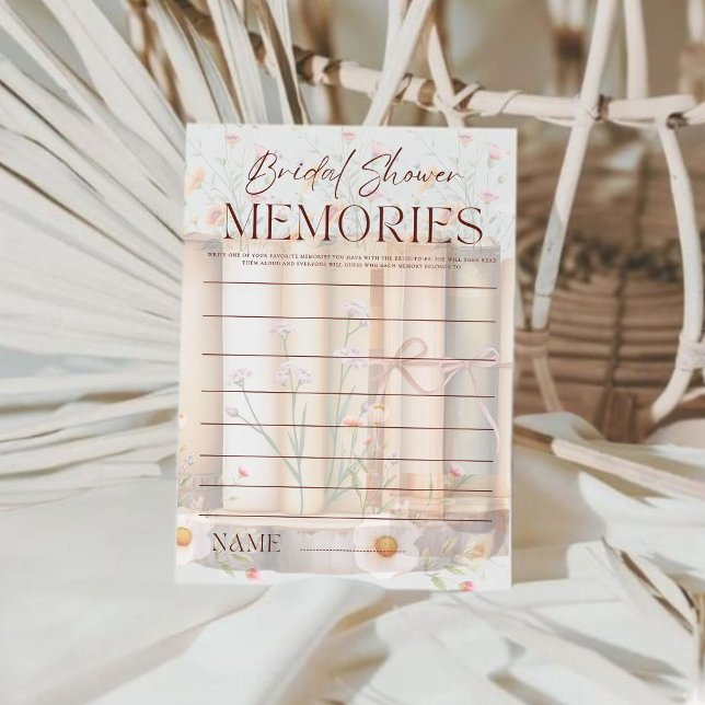 Memories with the Bride Bridal Shower Game (Creator Uploaded)