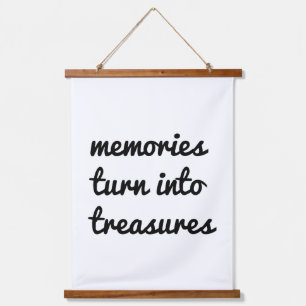 Memories Wood Topped Wall Tapestry