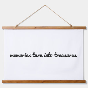 Memories Wood Topped Wall Tapestry